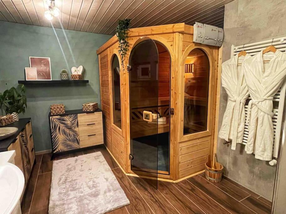 L'Echo Des Bois - Studio Cocooning Avec Sauna L'Abergement Exterior foto